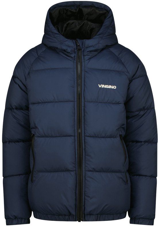 Vingino winter jas jongens - donker blauw - Tado - regular fit - maat 164
