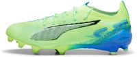 Puma Voetbalschoenen Ultra Ultimate FG/AG Unisex Volwassenen Fizzy Apple-PUMA wit-blauwverrassend Textiel 40