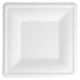 50 Bionic 50 stuks - vierkante borden 'Bionic' 16 x 16 x 1,5 cm, wit