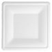 50 Bionic 50 stuks - vierkante borden 'Bionic' 16 x 16 x 1,5 cm, wit