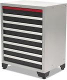 HBM Deluxe professionele gereedschapskast met 8 laden, 71 x 51 x 90 cm, 35 kg draaggewicht