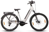 Saxonette Deluxe SUV Easy ebike midmotor 8 sp 14.5 Ah zilver