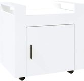 vidaXL Bureaukastje 60x45x60 cm bewerkt hout hoogglans wit