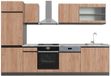 Vicco R-Line Complete keukeneenheid – 300 cm, WB Marmer Eik goud/antraciet