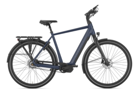 Gazelle Chamonix C5 HMS Heren Elektrische Stadsfiets - Blauw (2023) - Maat 57