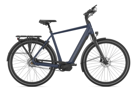 Gazelle Chamonix C5 HMS Heren Elektrische Stadsfiets - Blauw (2023) - Maat 57