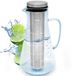 Unyqoos® Carafe en verre avec insert et couvercle pour eau infusée et thé