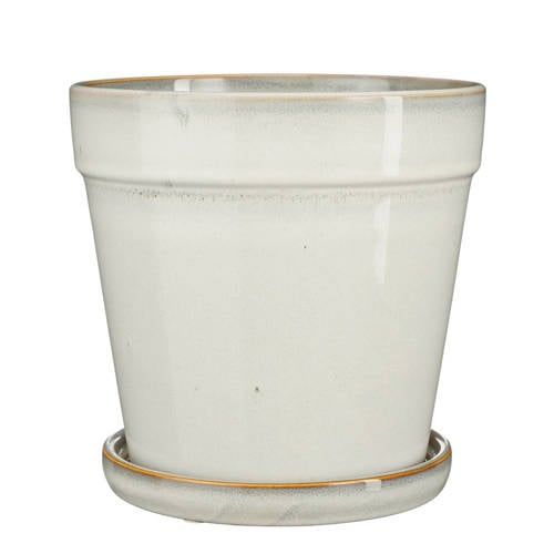 Mica Decorations bloempot met schotel Clint