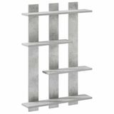 vidaXL Wandplank Betongrijs 61 x 13,5 x 88 cm Bewerkt hout
