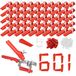 Système de mise à niveau de carreaux - Coins de carreaux - 601 pièces - Inserts de carreaux - 3 mm - Avec levier de carreaux
