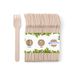 GREENBOX Taartvorken van hout, 100 stuks, robuust, wegwerpbestek, 14 cm, biologisch afbreekbaar en composteerbaar