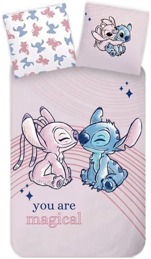 4KidsOnly Brandmac Lilo & Stitch dekbedovertrek Eenpersoons Katoen Meerkleurig