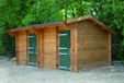 Intergard Paardenstal duo 7,5x3,8m Groen Hout