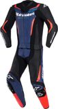 Alpinestars GP Force V2 Tweedelig Leren Motorfietspak - Zwart/blauw/rood - Maat 54