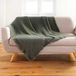 Merkloos Plaid Imani 125 cm x 150 cm Khaki - Groen - Acryl