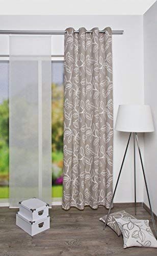 Home fashion Gordijn met ogen, stof, grijs