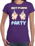 Bellatio Decorations Verkleed T-shirt voor dames - Paars - L