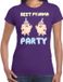 Bellatio Decorations Verkleed T-shirt voor dames - Paars - L