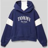 Tommy Hilfiger Girls Varsity Colorblock Yale Navy Hoodie