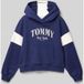 Tommy Hilfiger Girls Varsity Colorblock Yale Navy Hoodie