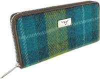 Dames Portemonnee Staffa Zee Blauw - Harris Tweed - Ritsportemonnee