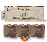 GREEN FADEL Aleppo Formula Zeep Olijfolie en Arganolie 3x ca. 100 g