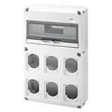 Gewiss Q-DIN 14 TE - 6 FLENSEN IEC 309 16/32 A IP44/67 - IP65, GW68008N