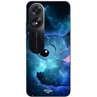 Maniacase Etui Oppo A58 Stitch blauw rand