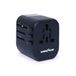 Goodyear Universele reisadapter USA/EU/UK/AUS/CN, 2 USB-poorten, voedingsadapter 2,4 A 100 V-240 V 880 W-1840 W, compatibel met 8 verschillende voedingsstekkers, geschikt voor meer dan 180 landen