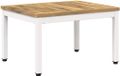 vidaXL Salontafel Wit 60,5 x 36 cm Massief Acaciahout