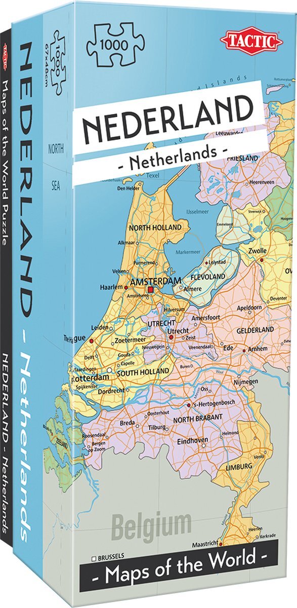 Tactic Maps of the World Puzzle, Netherland - 1000pcs