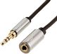 Amazon Basics 3,5 mm Aux Jack Audio-verlengkabel, mannelijk naar vrouwelijk, adapter voor hoofdtelefoon of smartphone, 1,83 m, zwart