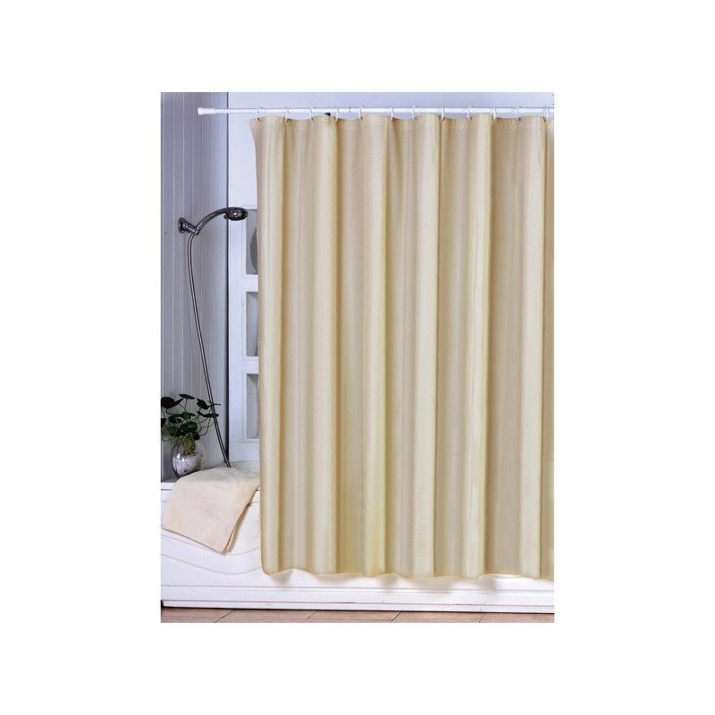 MSV Douchegordijn - Beige - 180cm