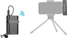 Boya BY-WM4 Pro-K3 Draadloze Lavalier Microfoon Set voor iPhone - 2.4 GHz - Zwart