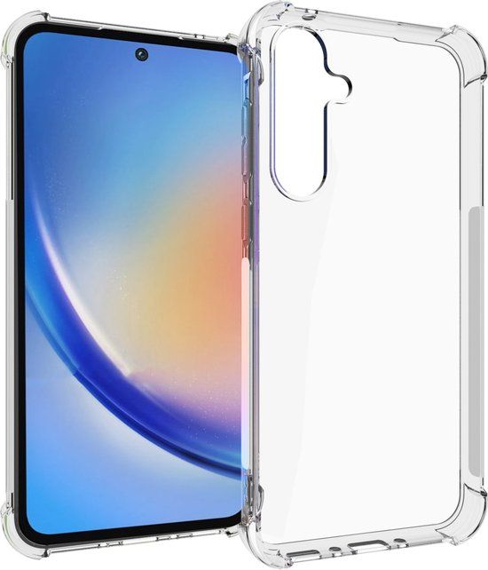 iMoshion Shockproof Case - Transparent - Suitable for Samsung Galaxy A35 5G