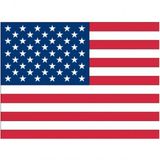 Bellatio Decorations Vlag van USA/Amerika stickers - 25x - 7.5 x 10 cm - Binnen/buiten - voor supporters