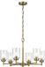 Kichler LED Kroonluchter | 6X E27 Max 60W | Natural Brass