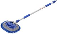ProPlus Wasborstel - 2.5 m - Telescopische Steel - Verstelbaar - met Chenille Microvezel - 3D Wasborstelkop - Alleen Gebruiken met Koud Water - Multifunctionele Wasborstel - Blauw