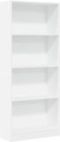 vidaXL Bibliothèque 60x24x143 cm bois de particules blanc