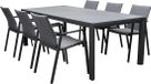 AVH-Collectie Nancy Angora dining tuinset 220x100xH74,5 7 delig aluminium