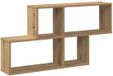 vidaXL Wandschap 100x18x53 cm bewerkt hout artisanaal eikenkleurig