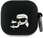 Karl Lagerfeld 3D Karl & Choupette's Heads coque pour Apple AirPods 4, Noir