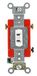 Leviton 1223-2WL 20 Amp, 120/277 Volt, Toggle Locking 3-Way AC Quiet Switch, Extra Heavy Duty Grade, Zelf Grounding, Achter- en Zijdraad, Wit