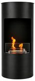 EstiloHome Oslo 95 cm Cheminée bioéthanol noire