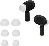 kwmobile 6x coque pour écouteurs intra-auriculaires compatible avec Marshall Motif II ANC - Embouts de remplacement en silicone blanc - 3 tailles