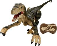 Télécabine Velociraptor dinosaure, 45 cm, avec mouvements articulés, effets lumineux et sons de rugissement
