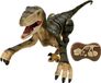 Télécabine Velociraptor dinosaure, 45 cm, avec mouvements articulés, effets lumineux et sons de rugissement