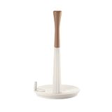Guzzini - Tierra, ROLL&TEAR, Universele Keukenrolhouder in Gerecycled Kunststof - Melkwit, Ø 17xh 30,4 cm - 180200156