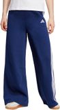 Adidas Sportswear Adidas 3-Stripes Fleece Wide Broek - Dames - Blauw