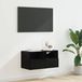 Maison Exclusive - Meuble TV mural, 60 x 30 x 30 cm, noir, aspect chêne